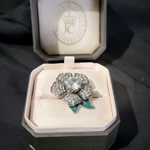 2000s Juicy Couture CZ Cocktail Ring